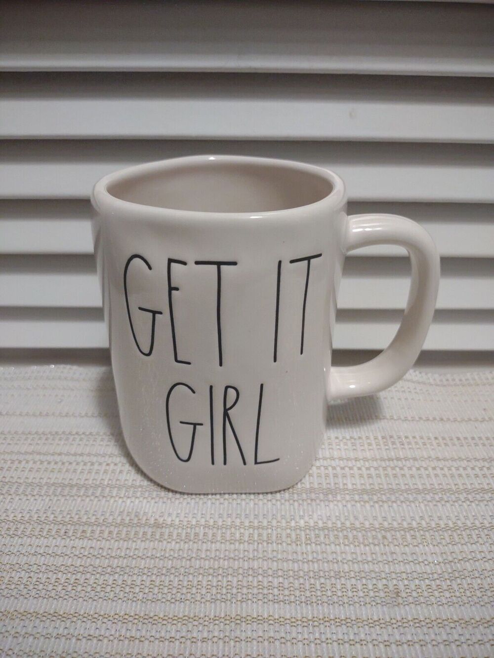 Rae Dunn Magenta Artisan Collection "GET IT GIRL' pottery oversize Coffee Mug